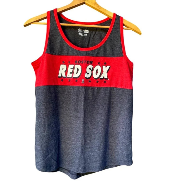 Red Sox Genuine Merchandise Men's Cotton Blend Blue Sleeveless Logo Tank L NWOT - Picture 1 of 7